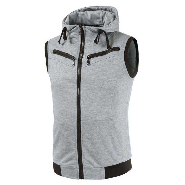 fashion vest hooded collar waistcoat men with multi pocket zipper sleeveless jacket casual slim cotton man clothing men's vests, Black;white
fashion vest hooded collar waistcoat men with multi pocket zipper sleeveless jacket casual slim cotton man clothing men's vests, Black;white
