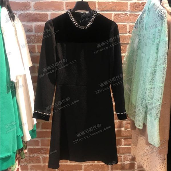 casual dresses patads french women s autumn and winter noble diamond collar simple dress men r20212h, Black;gray
casual dresses patads french women s autumn and winter noble diamond collar simple dress men r20212h, Black;gray
