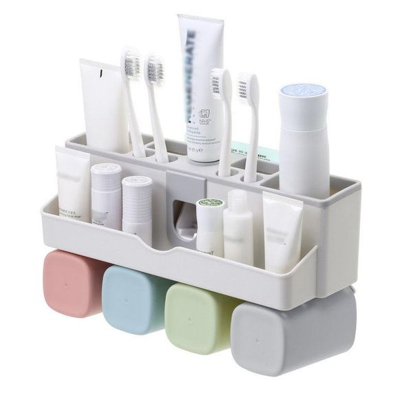 bath accessory set automatic toothpaste dispenser toothbrush holder storage organizer wall mount rack bathroom accessories pruduct
bath accessory set automatic toothpaste dispenser toothbrush holder storage organizer wall mount rack bathroom accessories pruduct