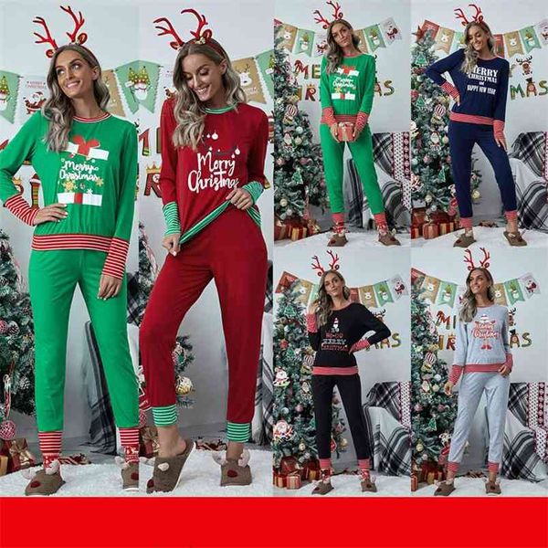 christmas style long-sleeved printing stripe stitching round neck tshirt and pants casual two piece set women tracksuit 210517, White
christmas style long-sleeved printing stripe stitching round neck tshirt and pants casual two piece set women tracksuit 210517, White