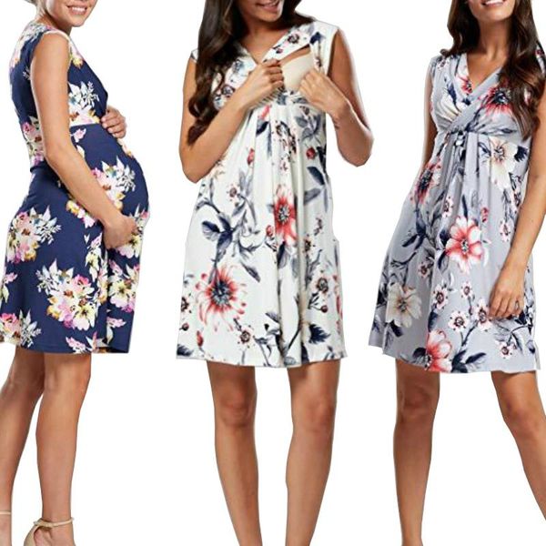 maternity dresses 2021 pregnant women v-neck breastfeeding loose printed dress large size casual clothes feeding maternal puerpera, White
maternity dresses 2021 pregnant women v-neck breastfeeding loose printed dress large size casual clothes feeding maternal puerpera, White