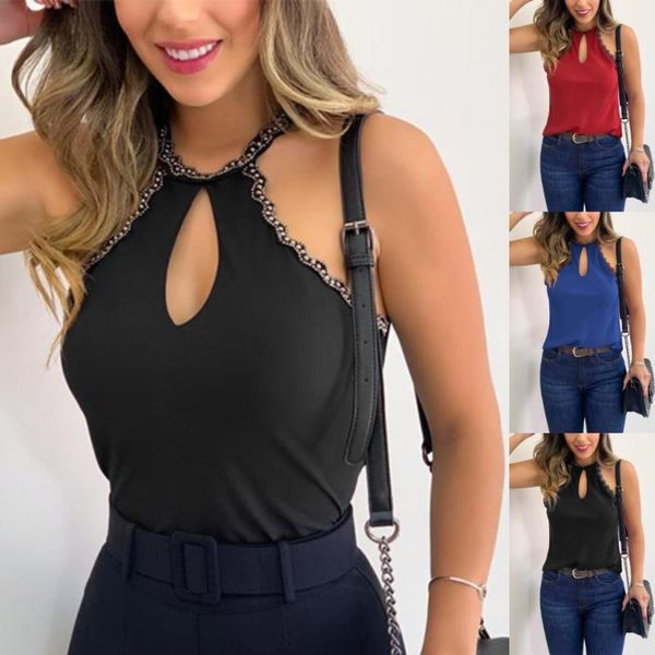 women's tanks & camis women summer solid sleeveless casual tunic beads neckline tank shirt vest, White
women's tanks & camis women summer solid sleeveless casual tunic beads neckline tank shirt vest, White