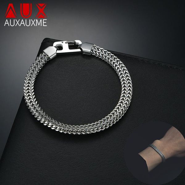link, chain auxauxme 65mm width vintage stainless steel snake bracelet for men women punk jewelry party gifts, Black
link, chain auxauxme 65mm width vintage stainless steel snake bracelet for men women punk jewelry party gifts, Black