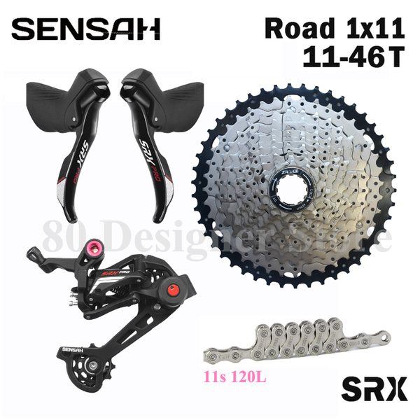 bike derailleurs sensah 11s srx pro 1x11 speed, road groupset, r/l shifter + rear derailleurs, gravel-bikes, drop bar bike, cyclo-cross
bike derailleurs sensah 11s srx pro 1x11 speed, road groupset, r/l shifter + rear derailleurs, gravel-bikes, drop bar bike, cyclo-cross