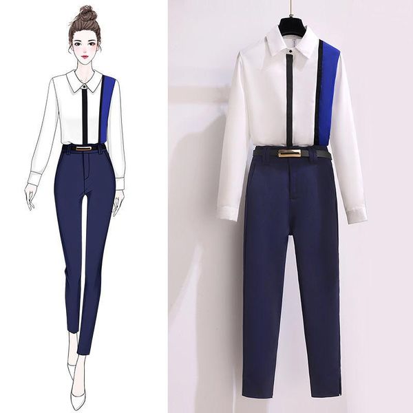 women's two piece pants women 2021 spring summer sets outfits female long sleeve and suits elegant ladies fashion office b102, White
women's two piece pants women 2021 spring summer sets outfits female long sleeve and suits elegant ladies fashion office b102, White