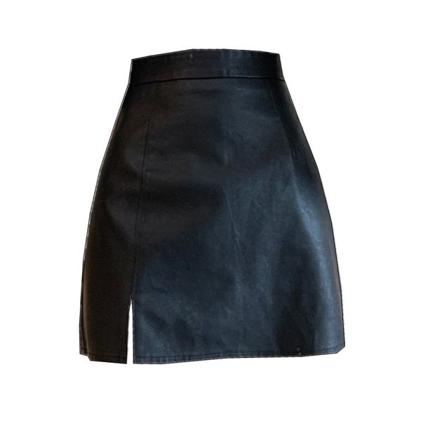 skirts chic classic mini women high waist fashion faux leather a-line split skirt, Black
skirts chic classic mini women high waist fashion faux leather a-line split skirt, Black