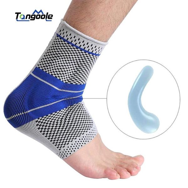 elastic silicone ankle support fitness compression protector basketball football tennis silica gel pad brace, Blue;black
elastic silicone ankle support fitness compression protector basketball football tennis silica gel pad brace, Blue;black