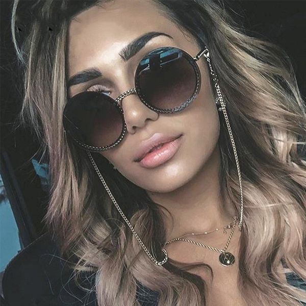 fashion round feminine glasses vintage rimless sunglasses ladies gradient women's, White;black
fashion round feminine glasses vintage rimless sunglasses ladies gradient women's, White;black