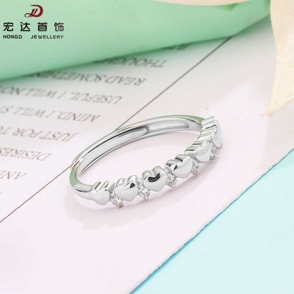 s925 sterling silver heart-shaped diamond ring girl jewelry fashion personality exquisite hand accessories, Black
s925 sterling silver heart-shaped diamond ring girl jewelry fashion personality exquisite hand accessories, Black