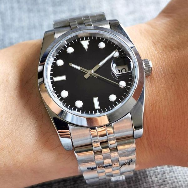 wristwatches 39mm men's watch polished bezel japan nh35 movement jubilee bracelet sapphire glass black dial 904l steel band green lume, Slivery;brown
wristwatches 39mm men's watch polished bezel japan nh35 movement jubilee bracelet sapphire glass black dial 904l steel band green lume, Slivery;brown