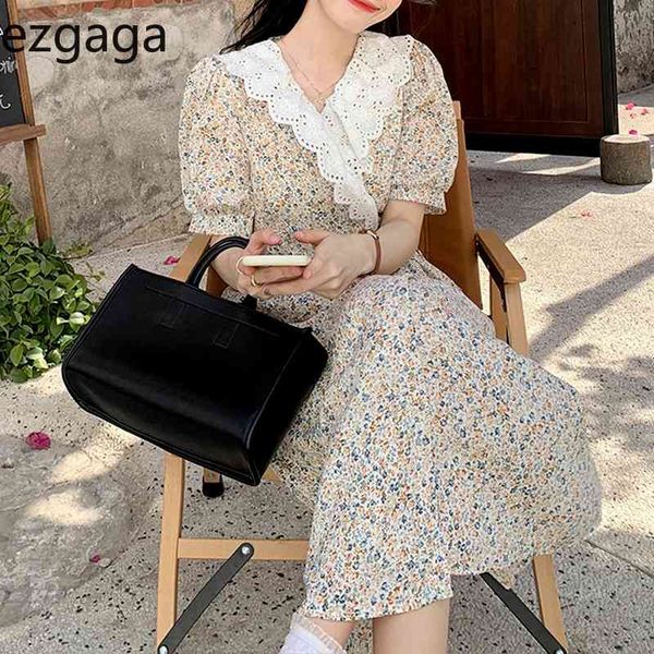 ezgaga vintage short sleeve floral dress women lace patchwork summer new elegant korean fashion chic slim dresses vestidos 210430, Black;gray
ezgaga vintage short sleeve floral dress women lace patchwork summer new elegant korean fashion chic slim dresses vestidos 210430, Black;gray