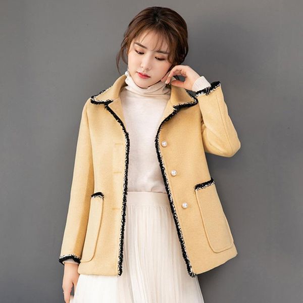 women's jackets women single breasted turn down collar velour coat casual long sleeve button pocket outwear female solid loose streetwe, Black;brown
women's jackets women single breasted turn down collar velour coat casual long sleeve button pocket outwear female solid loose streetwe, Black;brown