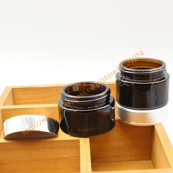 30g Brown/amber Glass Cream Jar With Shiny Silver/gold/black/matte Silver Aluminum Cover, 30 Gram Cosmetic Jar,for Storage Bottles & Jars
30g Brown/amber Glass Cream Jar With Shiny Silver/gold/black/matte Silver Aluminum Cover, 30 Gram Cosmetic Jar,for Storage Bottles & Jars