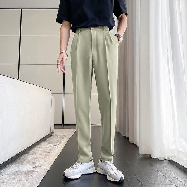 men's suits & blazers 2021 autumn business dress pants solid color office social casual suit wedding bridegroom streetwear trousers men, White;black
men's suits & blazers 2021 autumn business dress pants solid color office social casual suit wedding bridegroom streetwear trousers men, White;black