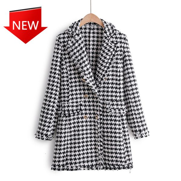 suits paste tassel woman's coat wear houndstooth fashion chess tweed female blazer, White;black
suits paste tassel woman's coat wear houndstooth fashion chess tweed female blazer, White;black