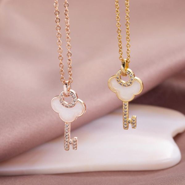 pendant necklaces design crystal key necklace stainless steel chain for women girls geometric charms choker jewelry party gifts, Silver
pendant necklaces design crystal key necklace stainless steel chain for women girls geometric charms choker jewelry party gifts, Silver