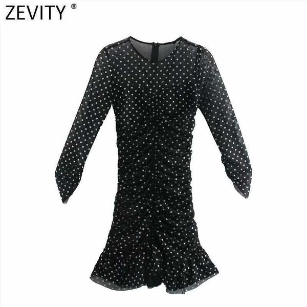 zevity women sequined dots slim pleated mesh dress female three quarter sleeve chic vestido back zipper clothes ds4913 210603, Black;gray
zevity women sequined dots slim pleated mesh dress female three quarter sleeve chic vestido back zipper clothes ds4913 210603, Black;gray