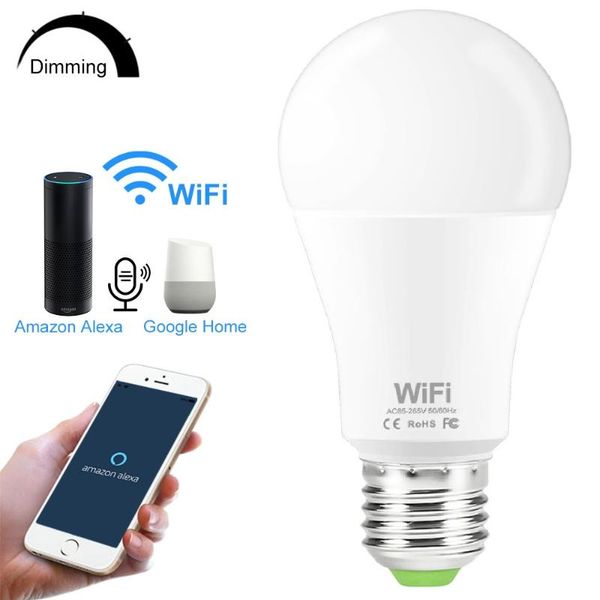 bulbs wifi smart led bulb 15w e27 b22 light 110v 220v smd 2835 app control lamp work with amazon alexa google home
bulbs wifi smart led bulb 15w e27 b22 light 110v 220v smd 2835 app control lamp work with amazon alexa google home