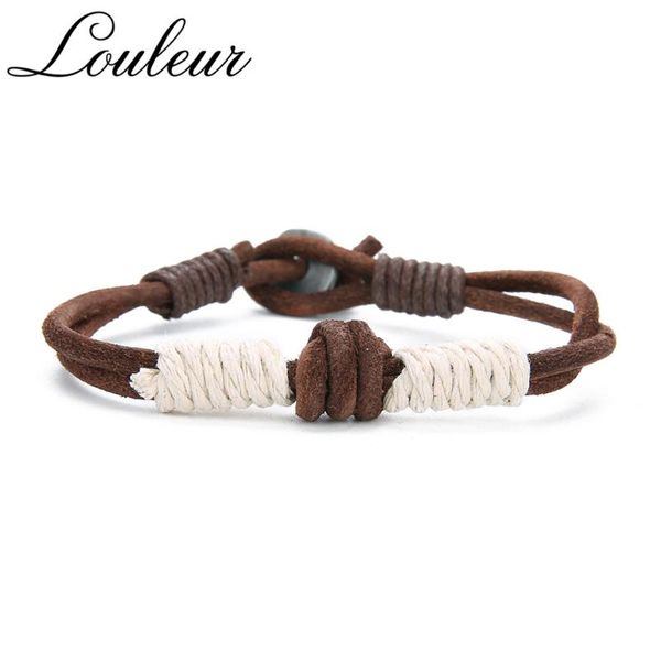 charm bracelets louleur male leather bangles for men white black brown braided rope wrist band bracelet circlet jewelry adjustable, Golden;silver
charm bracelets louleur male leather bangles for men white black brown braided rope wrist band bracelet circlet jewelry adjustable, Golden;silver