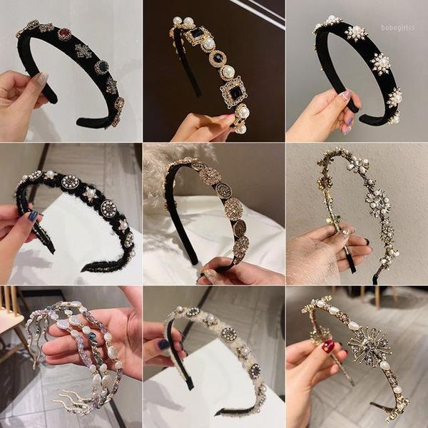 minar baroque crystal rhinestones headband for women 2021 luxury black velvet pearl wide brimmed hair band accessories headwear1
minar baroque crystal rhinestones headband for women 2021 luxury black velvet pearl wide brimmed hair band accessories headwear1