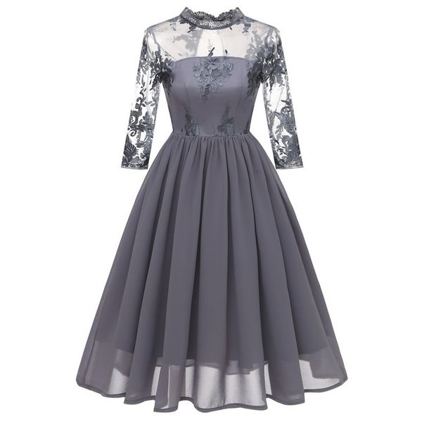 party dresses 2021 spring and summer quarter sleeve lace embroidery fashion chiffon swing bridesmaid cd1661, White;black
party dresses 2021 spring and summer quarter sleeve lace embroidery fashion chiffon swing bridesmaid cd1661, White;black