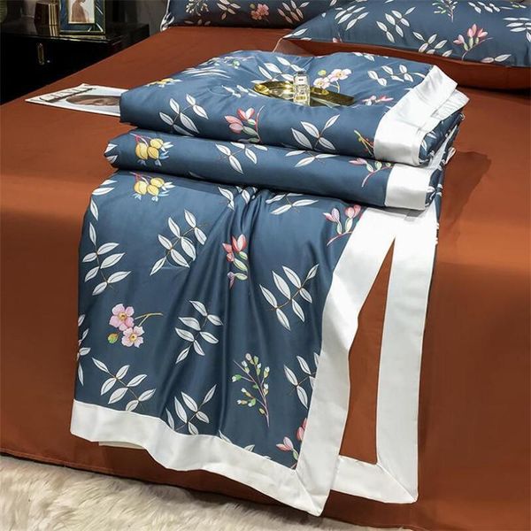 bedding sets 4pcs/set satin quilt blankets king adults breathable summer blanket home air-conditioner
bedding sets 4pcs/set satin quilt blankets king adults breathable summer blanket home air-conditioner
