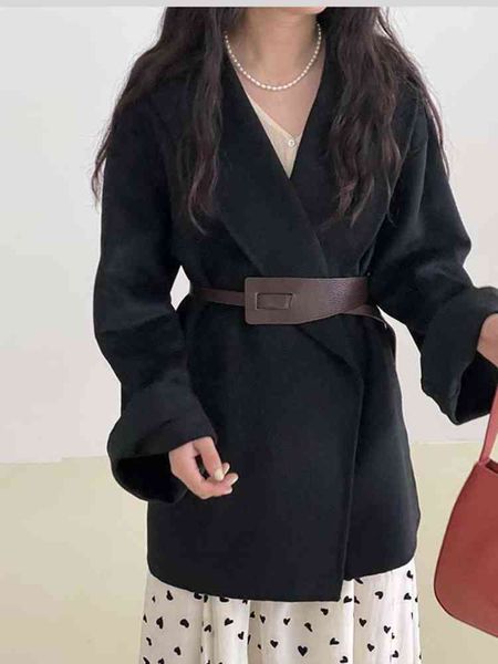 women's suits & blazers a double-sided cashmere coat, for autumn and winter/baggy fg37, White;black
women's suits & blazers a double-sided cashmere coat, for autumn and winter/baggy fg37, White;black