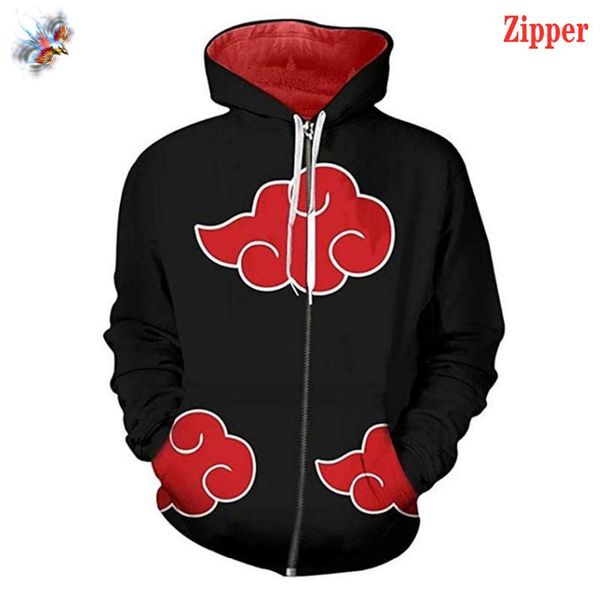 men's hoodies & sweatshirts 2021 cosplay fashion sweatshirt hoodie women's printed anime akatsuki hip-hop street sportswear zipper, Black
men's hoodies & sweatshirts 2021 cosplay fashion sweatshirt hoodie women's printed anime akatsuki hip-hop street sportswear zipper, Black