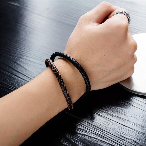 magnetic buckle european american ysm b380 jewelry 2021 trend stainless steel black men bracelet diy weave pu leather 200mm charm bracelets, Golden;silver
magnetic buckle european american ysm b380 jewelry 2021 trend stainless steel black men bracelet diy weave pu leather 200mm charm bracelets, Golden;silver