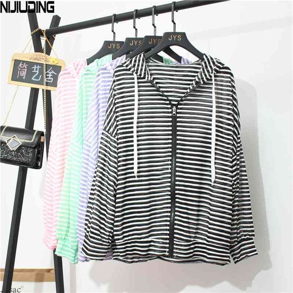 autumn cotton sun protection jacket ladies casual striped hooded collar loose long sleeve zipper cardigan female 210514, Black;brown
autumn cotton sun protection jacket ladies casual striped hooded collar loose long sleeve zipper cardigan female 210514, Black;brown