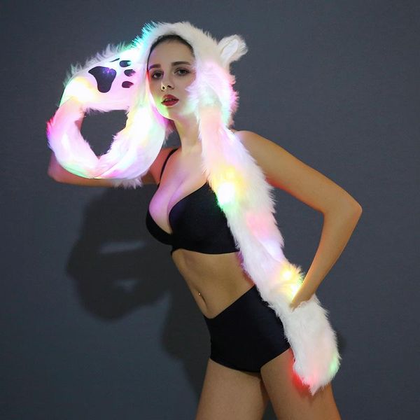 hats, scarves & gloves sets led faux fur hat light up hood animal wolf plush warm cap with scarf halloween christmas party novelty hats, Blue;gray
hats, scarves & gloves sets led faux fur hat light up hood animal wolf plush warm cap with scarf halloween christmas party novelty hats, Blue;gray