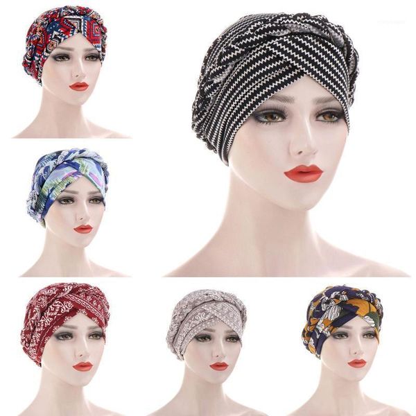 women tie turban hat bohemian style elastic dye braid muslim hijab cap hair scarf headwear india1
women tie turban hat bohemian style elastic dye braid muslim hijab cap hair scarf headwear india1