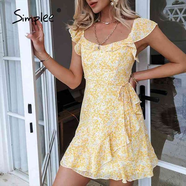 simplee yellow print short womens dresses sundress summer square neck ruffled a line female casual fashion outfit vestidos, Black;gray
simplee yellow print short womens dresses sundress summer square neck ruffled a line female casual fashion outfit vestidos, Black;gray