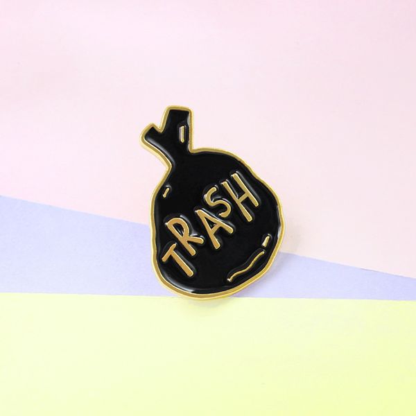 funny trash black garbage bag enamel pins brooches protect natural environmental trash life brooch for women badges jewelry, Blue
funny trash black garbage bag enamel pins brooches protect natural environmental trash life brooch for women badges jewelry, Blue