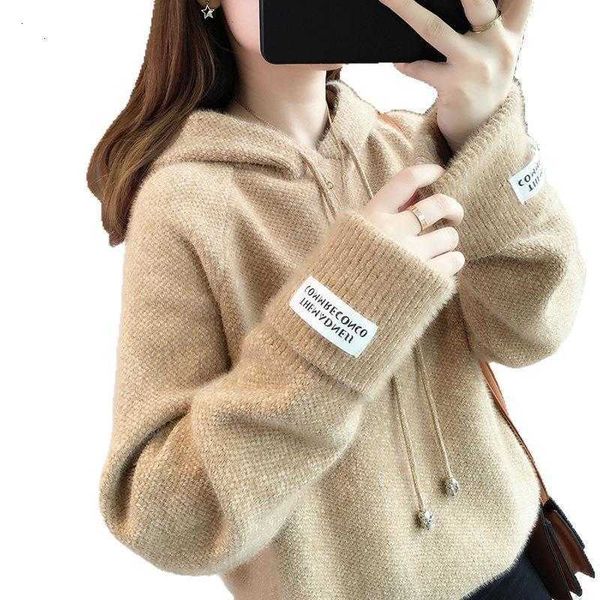 women's sweaters autumn winter women korean style hooded ladies pullovers knitted oversized casual female jumpers rpt4, White;black
women's sweaters autumn winter women korean style hooded ladies pullovers knitted oversized casual female jumpers rpt4, White;black