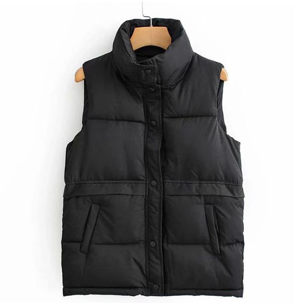 women's vests winter vest single breasted solid pockets stand collar ladies casual sleeveless jacket waistcaot for female 2021 fashion, Black;white
women's vests winter vest single breasted solid pockets stand collar ladies casual sleeveless jacket waistcaot for female 2021 fashion, Black;white