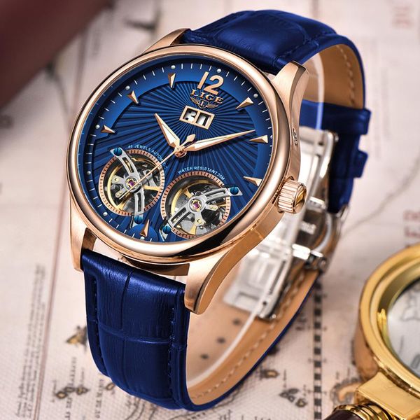 latest design watch men's double flywheel automatic mechanical fashion casual business clock original wristwatches, Slivery;brown
latest design watch men's double flywheel automatic mechanical fashion casual business clock original wristwatches, Slivery;brown
