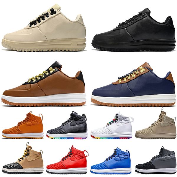 2022 fashion lunar 1 duckboot men women boots running shoes linen medium olive boot triple white off black burgundy designer trainers sports