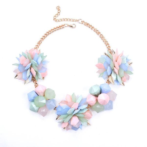 chokers exaggerated charm resin flower necklace fashion statement choker collar handmade weave jewelry collier femme, Golden;silver
chokers exaggerated charm resin flower necklace fashion statement choker collar handmade weave jewelry collier femme, Golden;silver