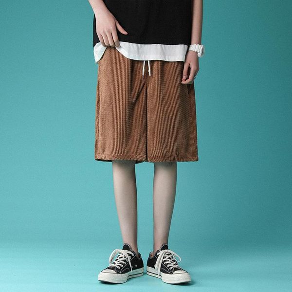 men's shorts summer thin corduroy fashion retro casual men streetwear loose straight drawstring mens s-2xl, White;black
men's shorts summer thin corduroy fashion retro casual men streetwear loose straight drawstring mens s-2xl, White;black