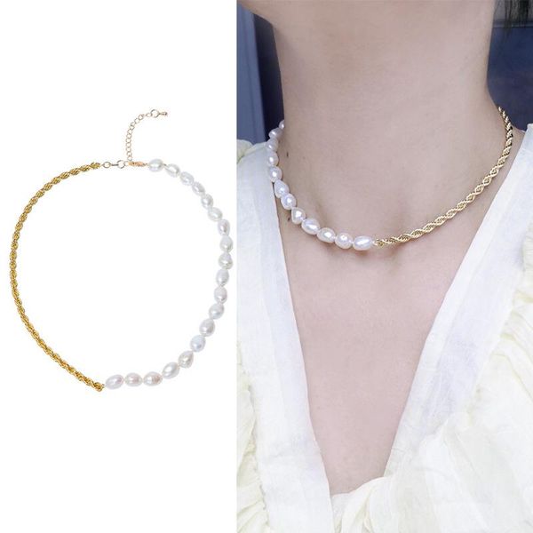 chains gold plated real natural freshwater 8-9mm size pearl necklace fashion charm jewelry anniversary party wedding gift 2pcs/lot, Silver
chains gold plated real natural freshwater 8-9mm size pearl necklace fashion charm jewelry anniversary party wedding gift 2pcs/lot, Silver