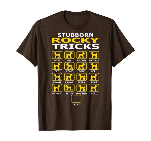stubborn rocky airedale terrier dog tricks pet lover gift t-shirt, White;black
stubborn rocky airedale terrier dog tricks pet lover gift t-shirt, White;black