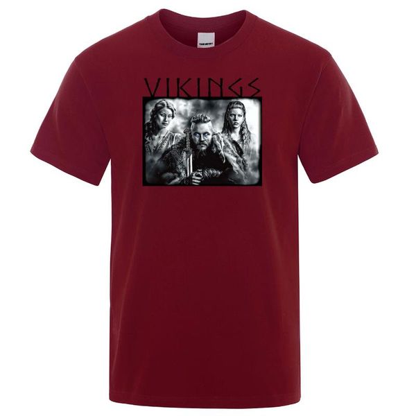 men's t-shirts ragnar lothbrok lagertha tshirt 2021 summer cotton men t-shirt hip hop t shirt harajuku casual short sleeve mens, White;black 
men's t-shirts ragnar lothbrok lagertha tshirt 2021 summer cotton men t-shirt hip hop t shirt harajuku casual short sleeve mens, White;black