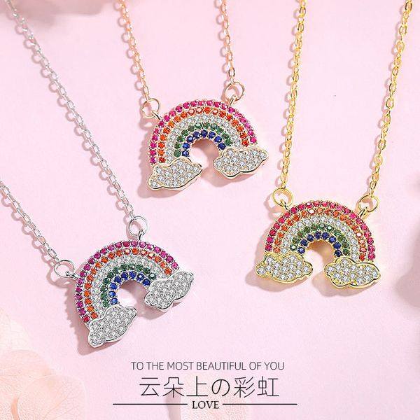 jewelry highly quality women party wedding lovers giftrainbow cloud s925 sterling silver necklace women's fashion net red clavicle chai
jewelry highly quality women party wedding lovers giftrainbow cloud s925 sterling silver necklace women's fashion net red clavicle chai