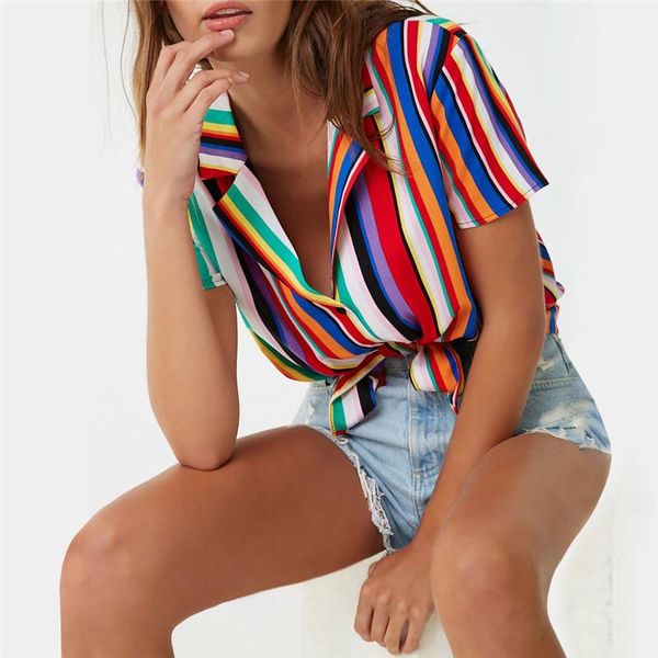 women's blouses & shirts blouse women 2021 summer short sleeve chiffon shirt striped turn down collar office casual plus size blusas, White
women's blouses & shirts blouse women 2021 summer short sleeve chiffon shirt striped turn down collar office casual plus size blusas, White