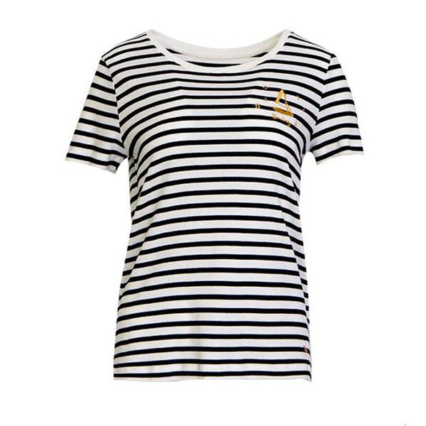 striped sailboat embroidery printing knit short sleeves women t shirt with little star uo3d, White
striped sailboat embroidery printing knit short sleeves women t shirt with little star uo3d, White