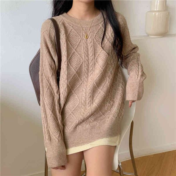 knitting sweater for women o-neck long sleeve slim pullovers casual oversized white sweaters female autumn clothing 210515, White;black
knitting sweater for women o-neck long sleeve slim pullovers casual oversized white sweaters female autumn clothing 210515, White;black