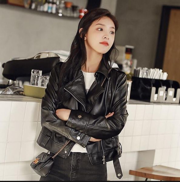 women's leather & faux kmetram jacket autumn winter women clothes 2021 korean streetwear bomber jackets warm coat chaqueta mujer my, Black
women's leather & faux kmetram jacket autumn winter women clothes 2021 korean streetwear bomber jackets warm coat chaqueta mujer my, Black