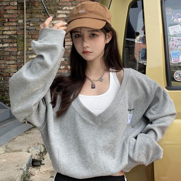 women's sweaters european and american hiphop fake two pieces irregular sweatshirt for women ins early autumn loose bf idle style thin, White;black
women's sweaters european and american hiphop fake two pieces irregular sweatshirt for women ins early autumn loose bf idle style thin, White;black