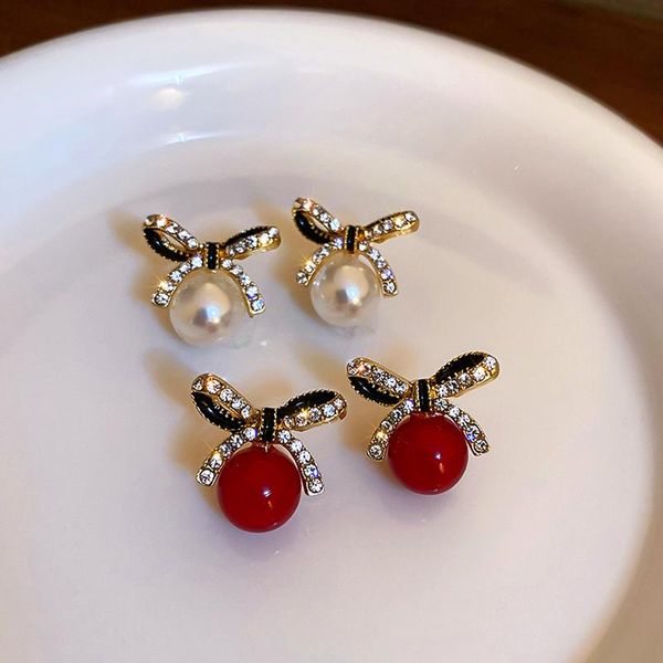 stud trendy fine bowknot pearls earrings for women girl jewelry zircon s925 needle weddings birthday party gift, Golden;silver
stud trendy fine bowknot pearls earrings for women girl jewelry zircon s925 needle weddings birthday party gift, Golden;silver